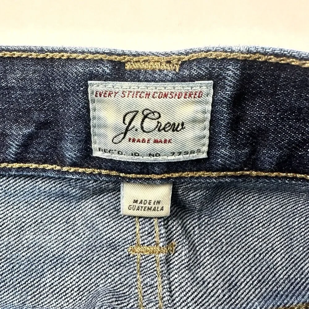 J Crew 484 Jeans Mens 31x30 Blue Dark Wash Slim Denim Cotton Mid Rise
